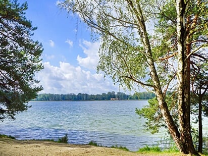 jezioro bialskie w białce k. parczewa w województwie lubelskim